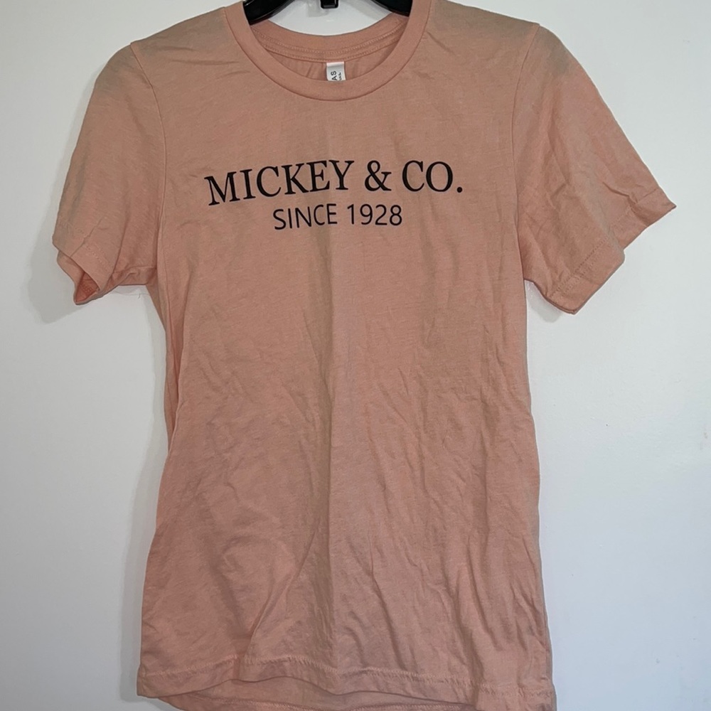 Mickey and Company Fitted T-Shirt. Size Small